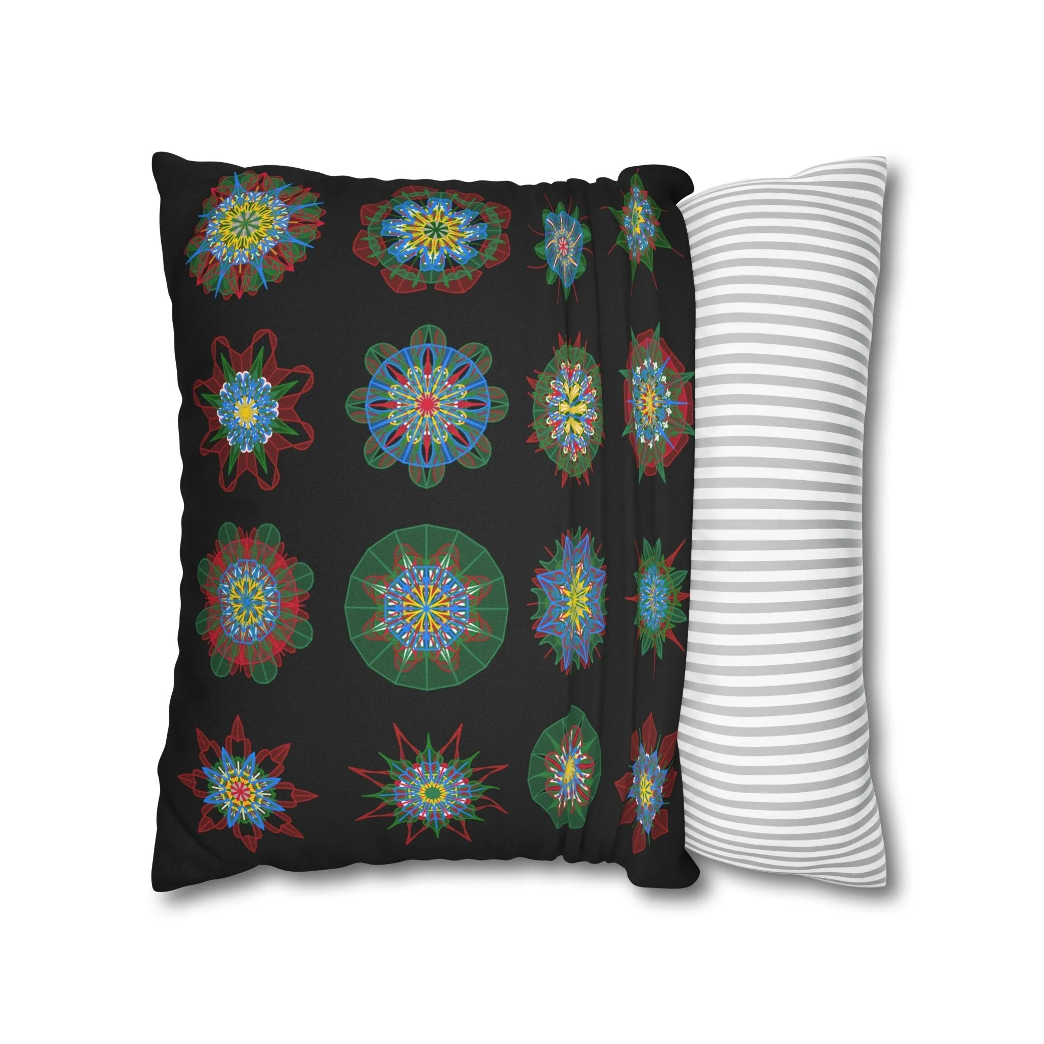 Handmade Mandala Design Pillowcase - Original Art