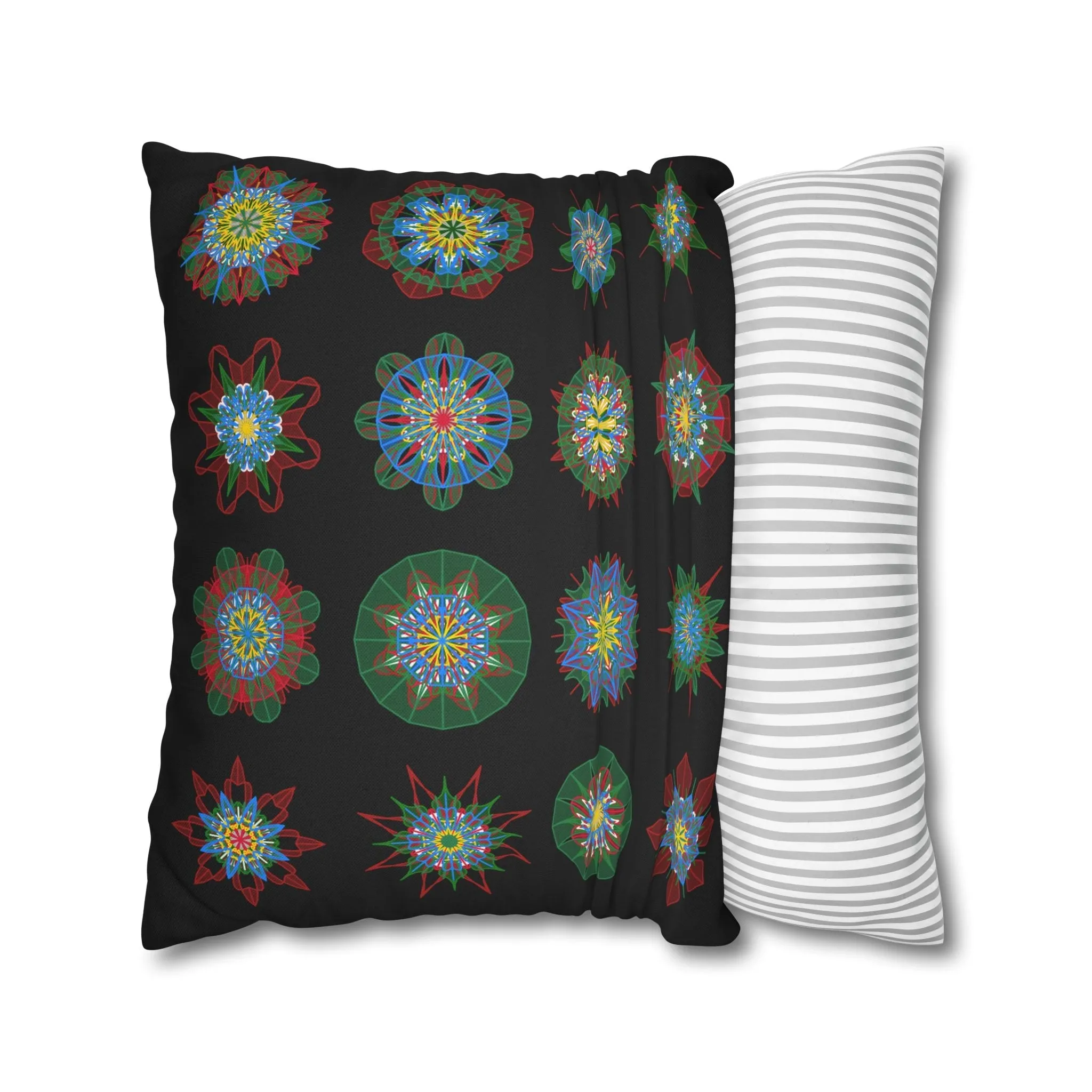 Handmade Mandala Design Pillowcase - Original Art