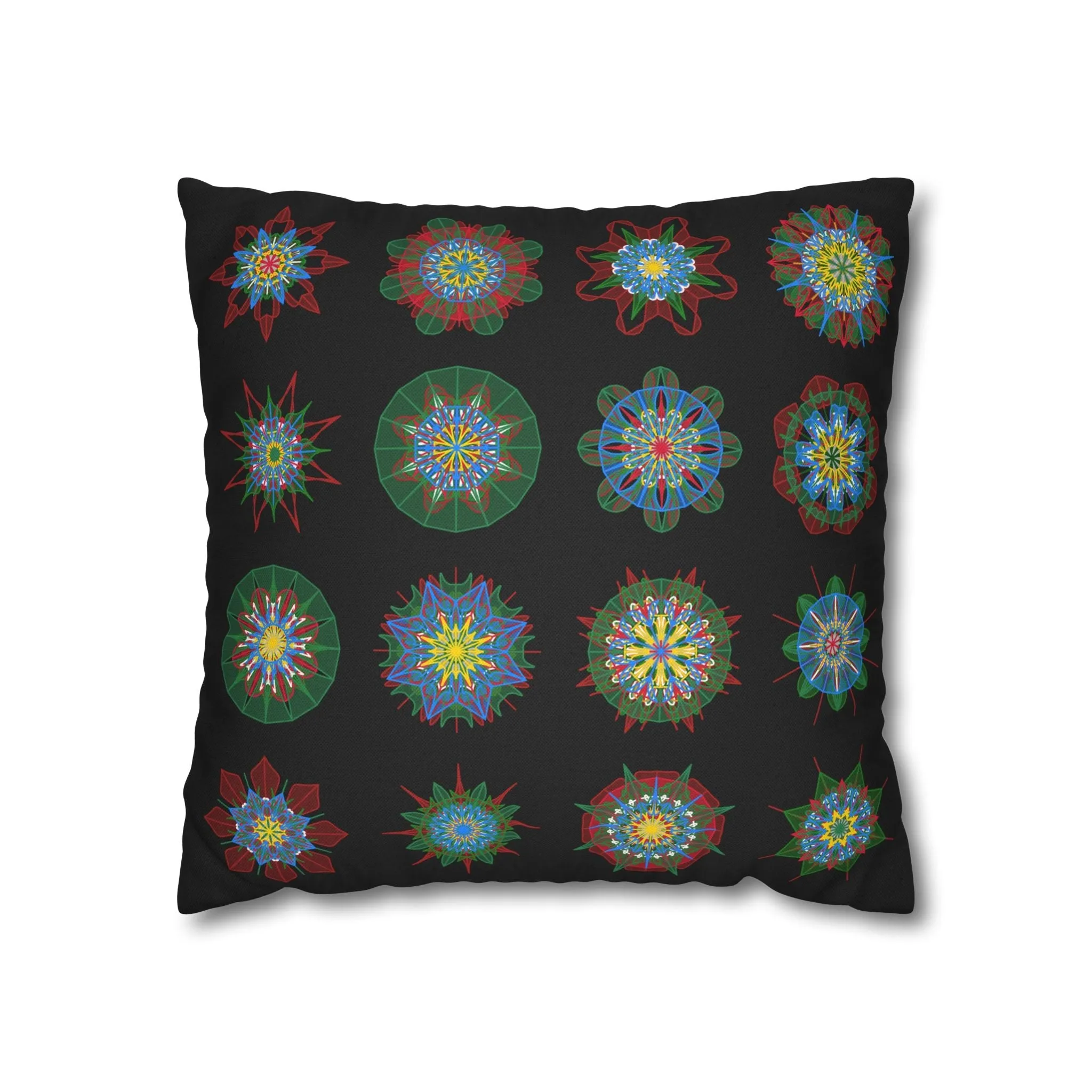 Handmade Mandala Design Pillowcase - Original Art