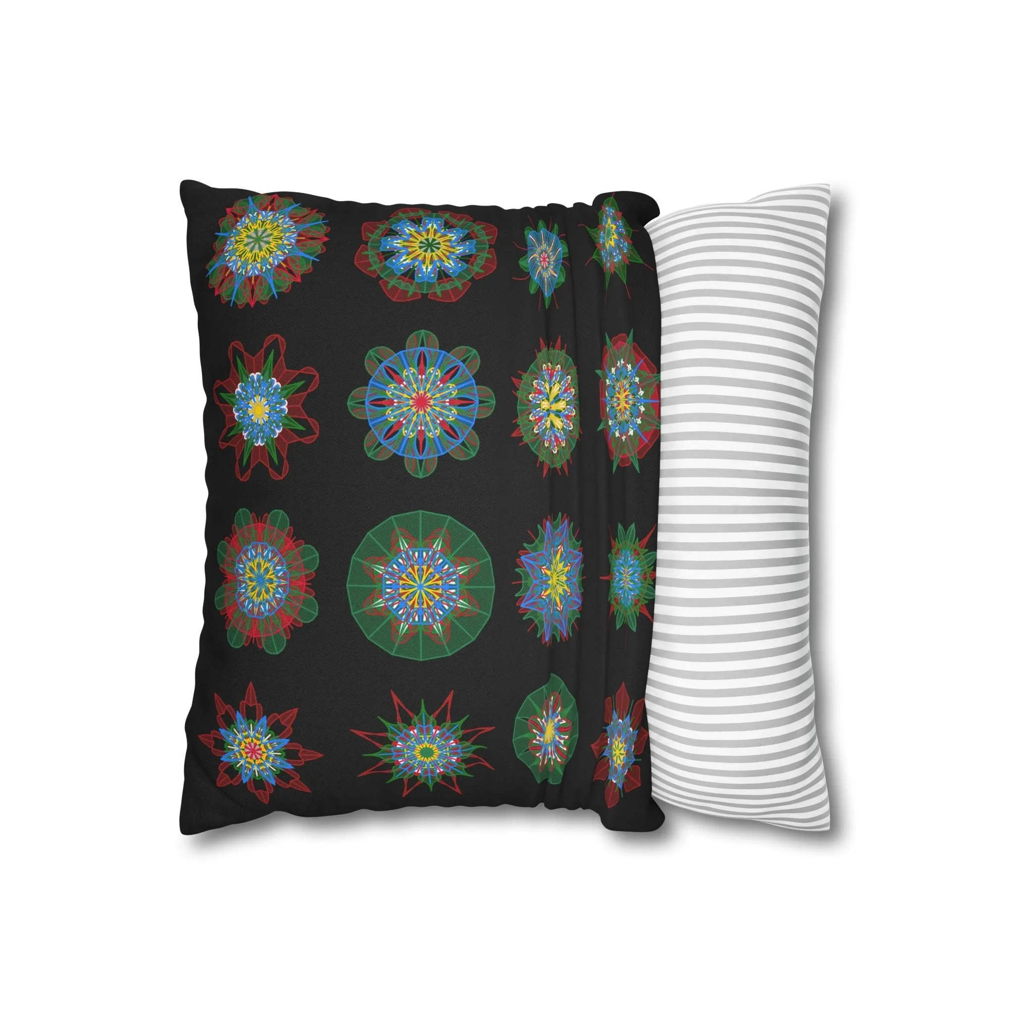 Handmade Mandala Design Pillowcase - Original Art