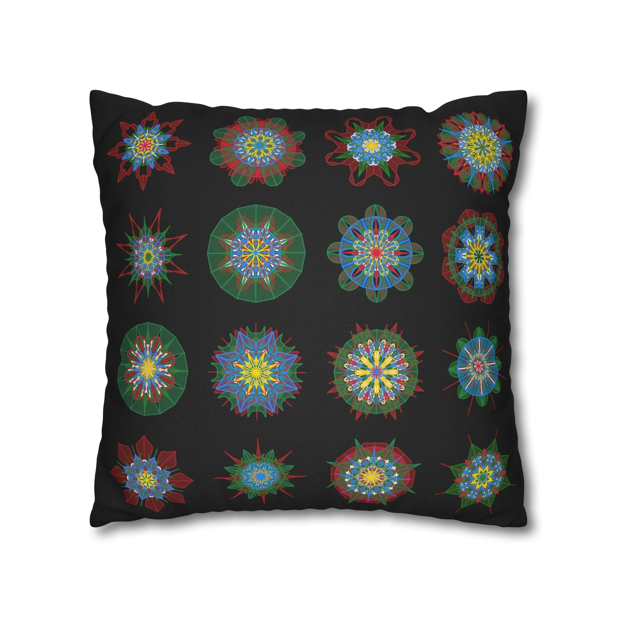 Handmade Mandala Design Pillowcase - Original Art