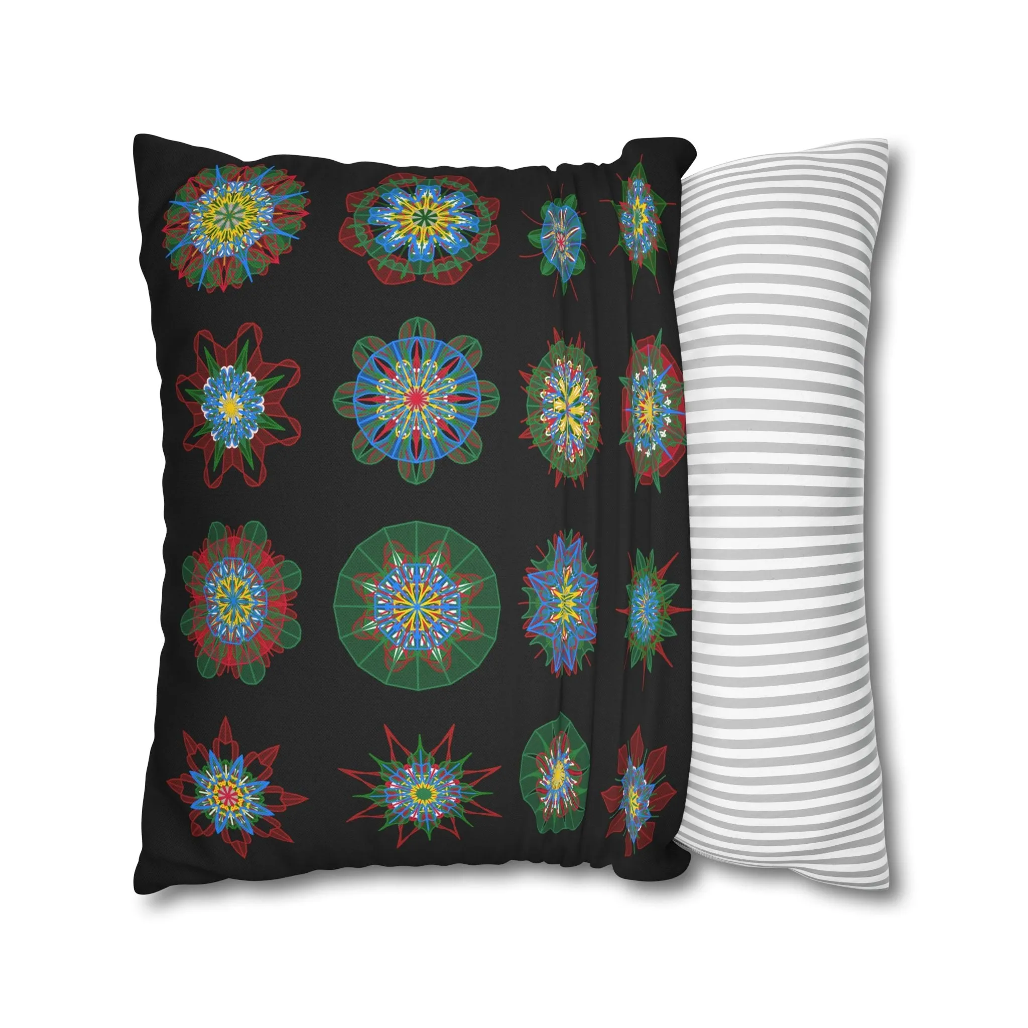 Handmade Mandala Design Pillowcase - Original Art