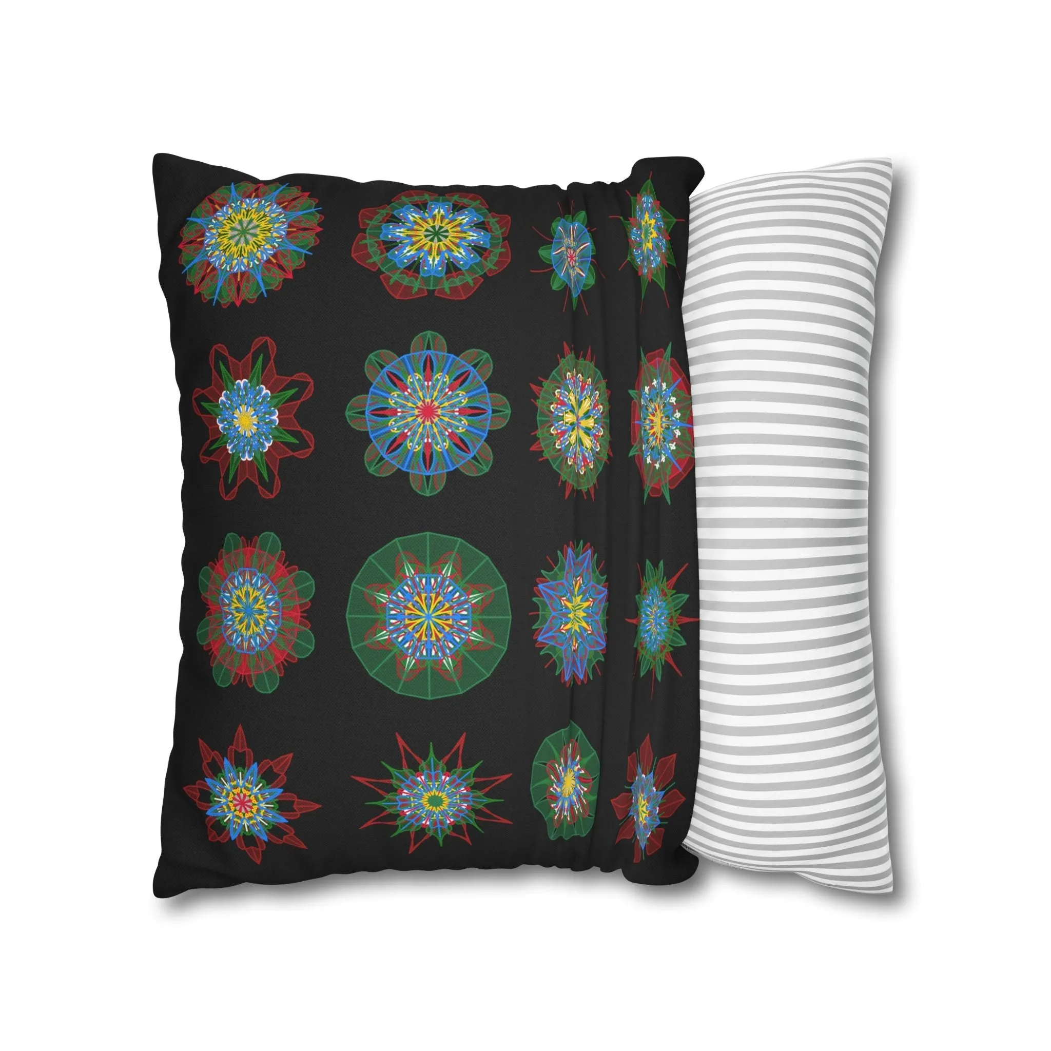 Handmade Mandala Design Pillowcase - Original Art