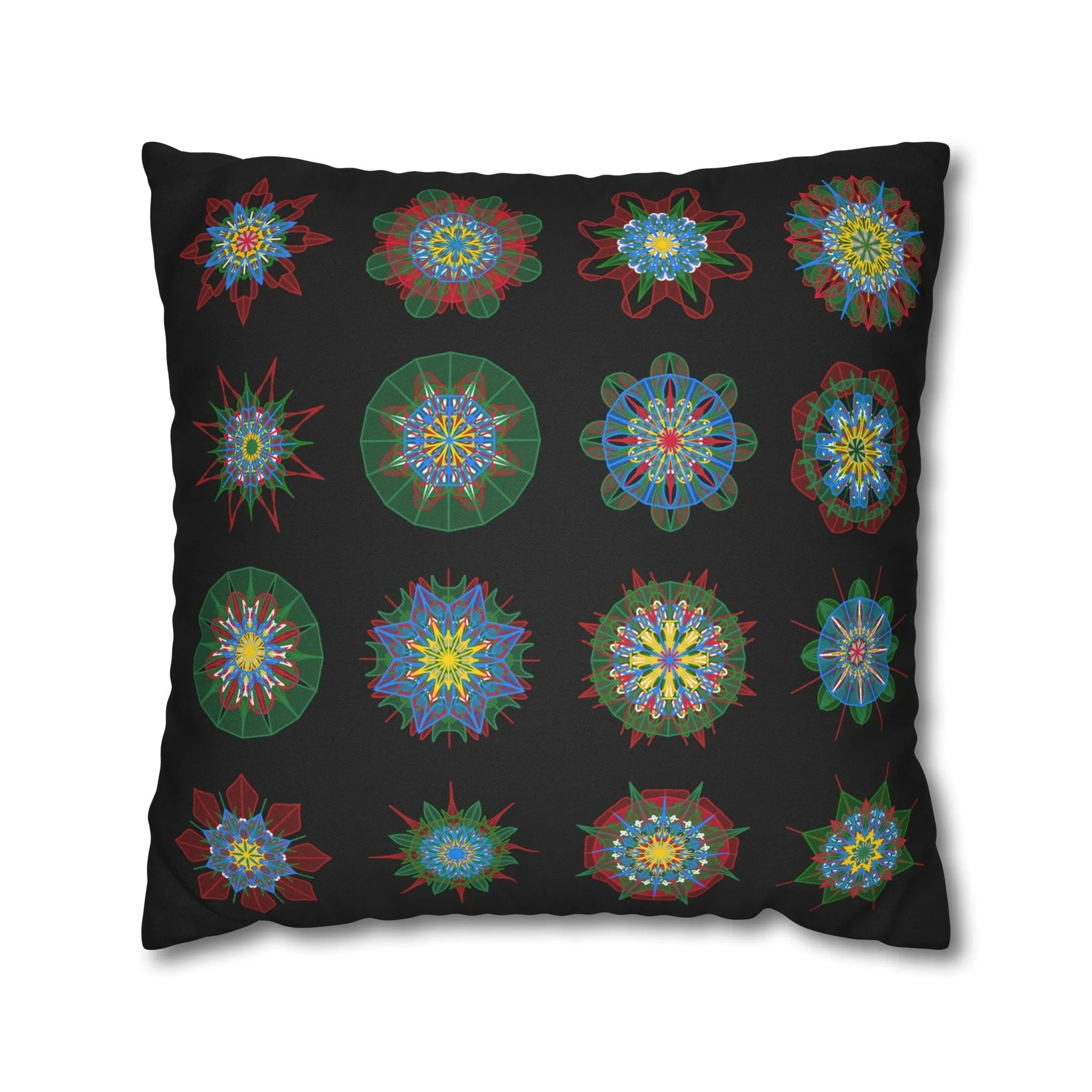 Handmade Mandala Design Pillowcase - Original Art