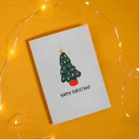 Happy Christmas Tree Card