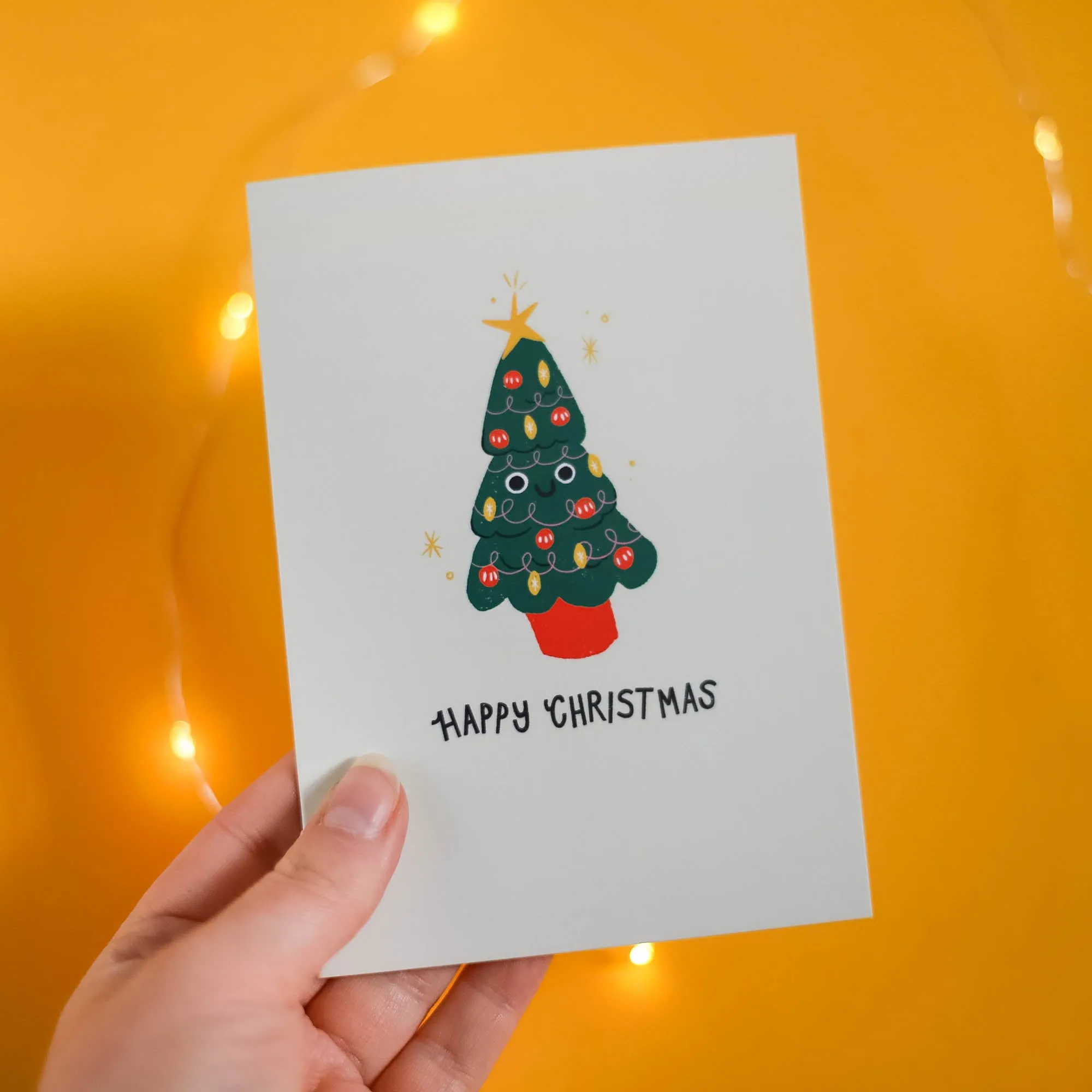 Happy Christmas Tree Card