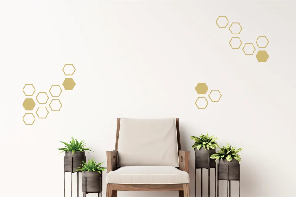 Hexagon Wall Decal