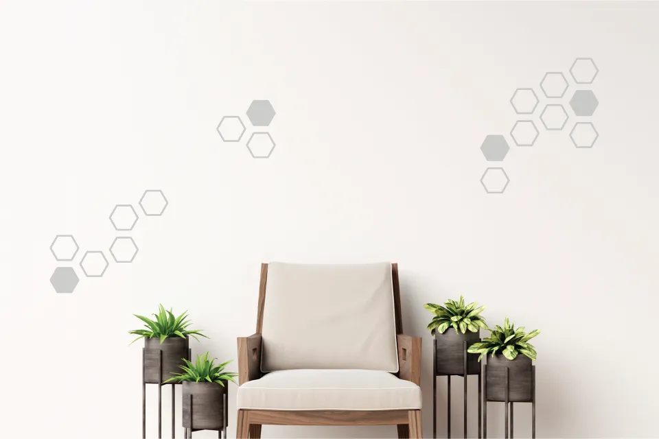 Hexagon Wall Decal