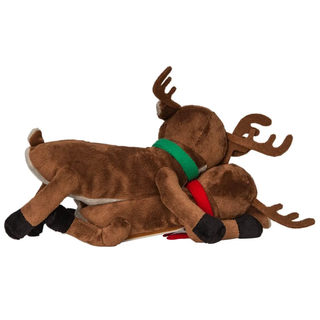 Animated Christmas Reindeer Plush Toy with Humping Action