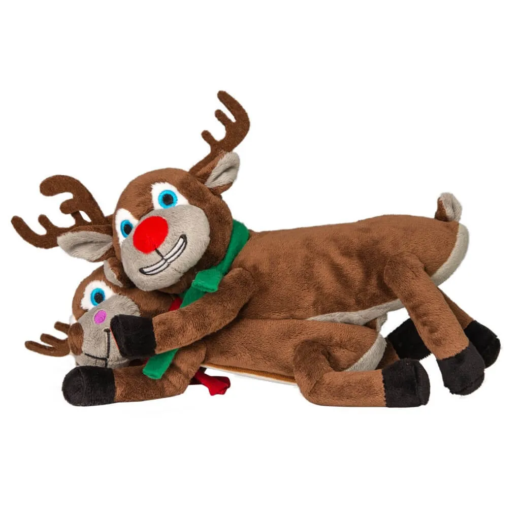 Animated Christmas Reindeer Plush Toy with Humping Action