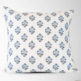 Isabella Floral Block Print Pillow