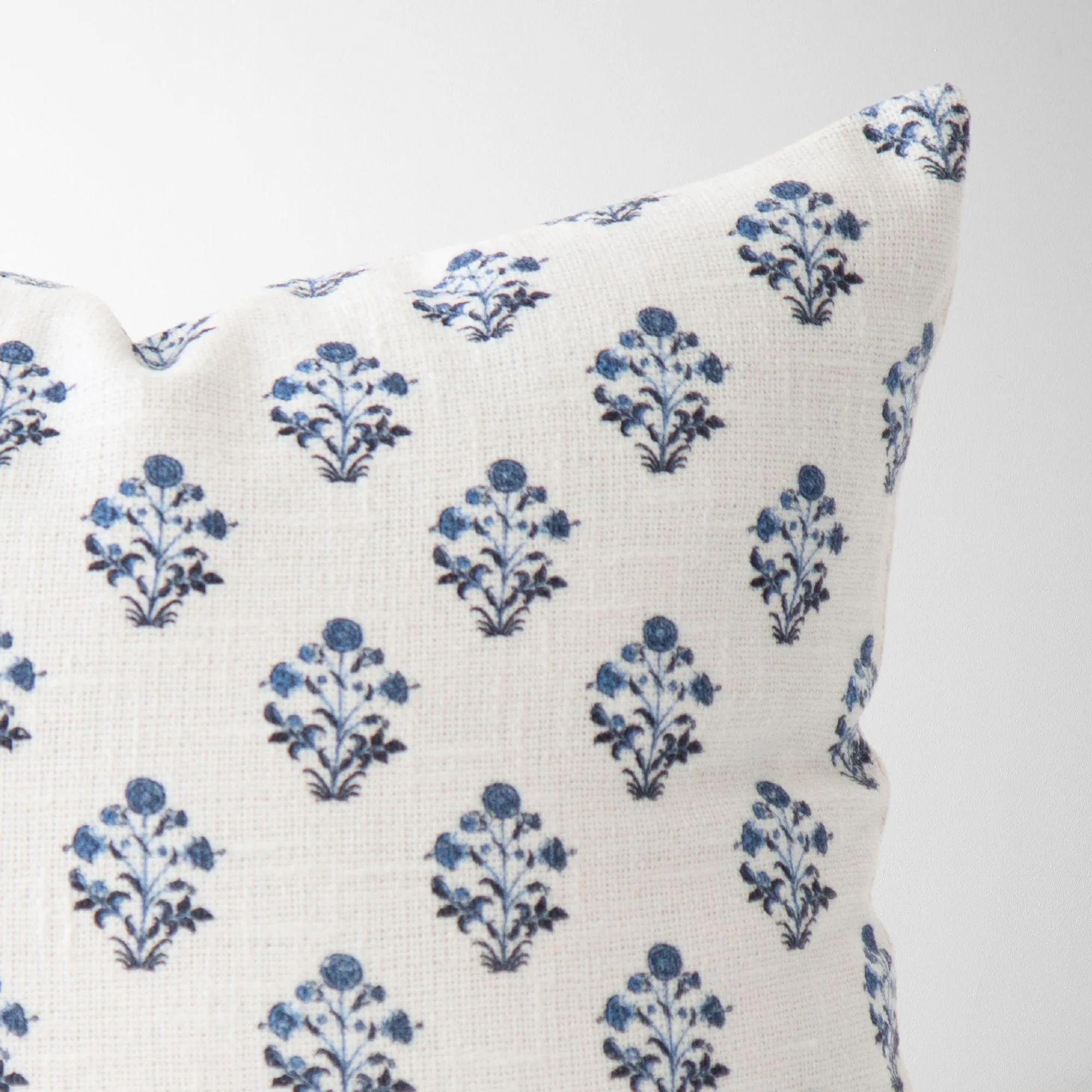 Isabella Floral Block Print Pillow