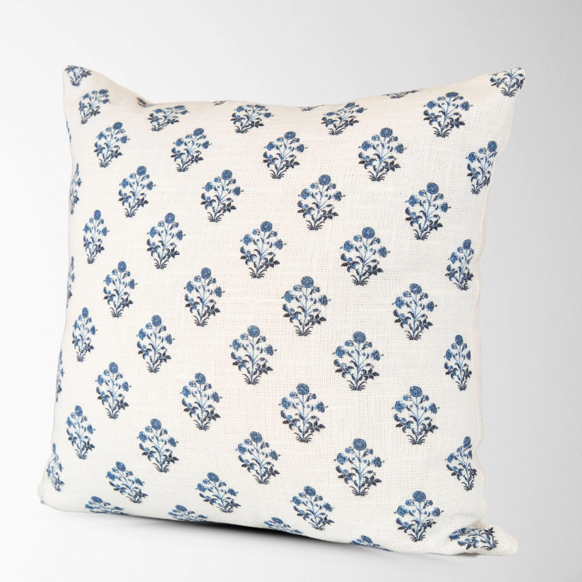 Isabella Floral Block Print Pillow