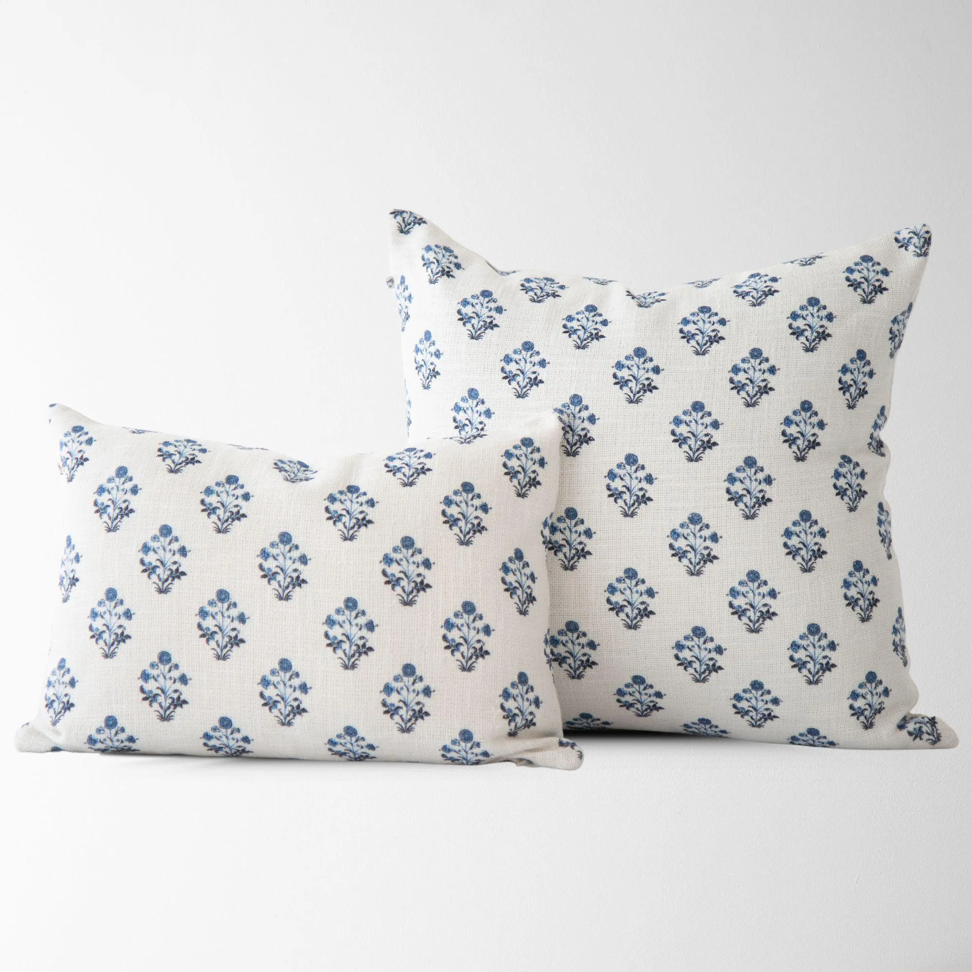 Isabella Floral Block Print Pillow