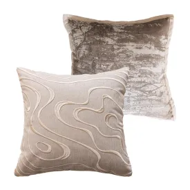 Japanese Cloud Beige Throw Cushion Set