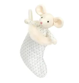 Jellycat Shimmer Stocking Mouse