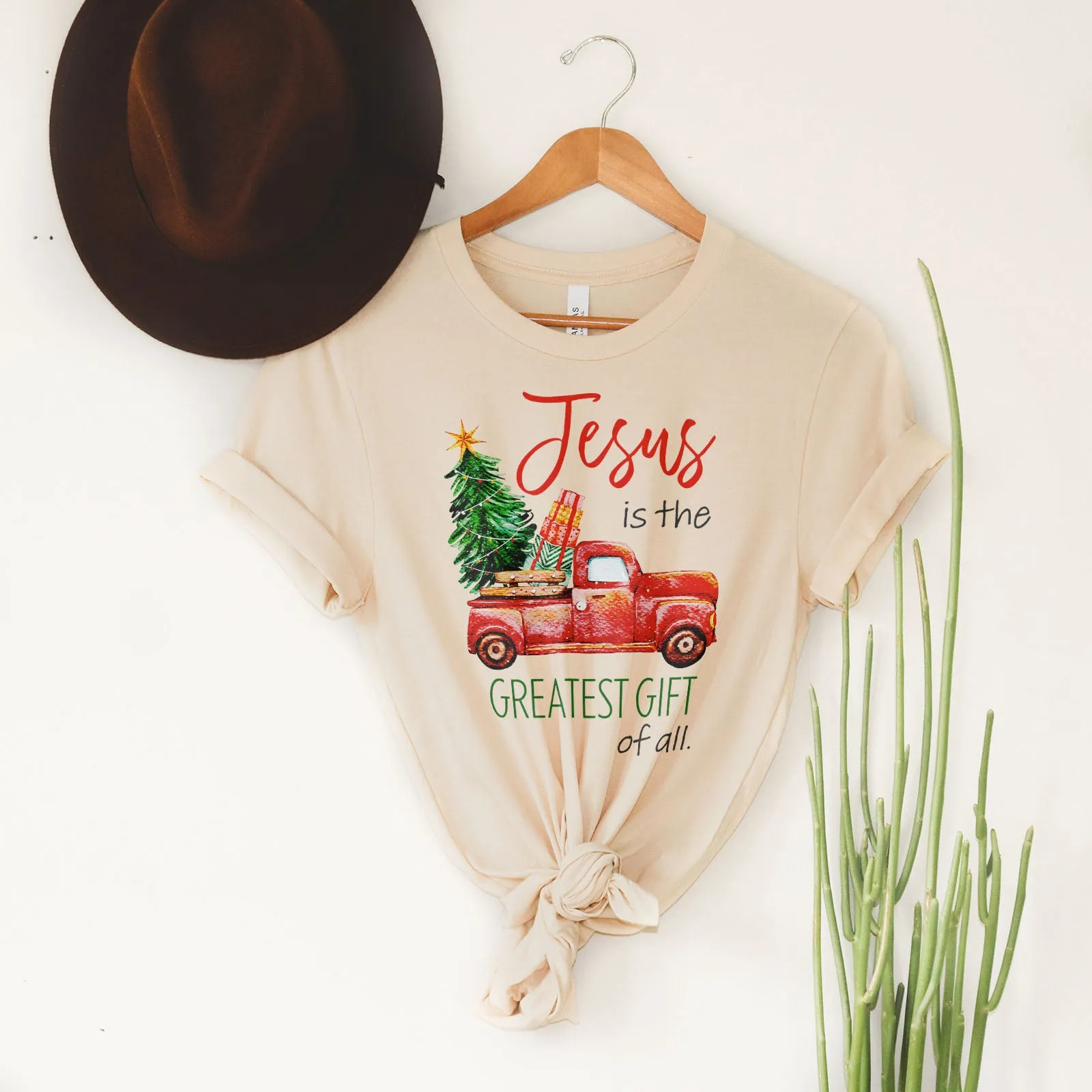 Jesus Is The Greatest Gift Red truck Tee