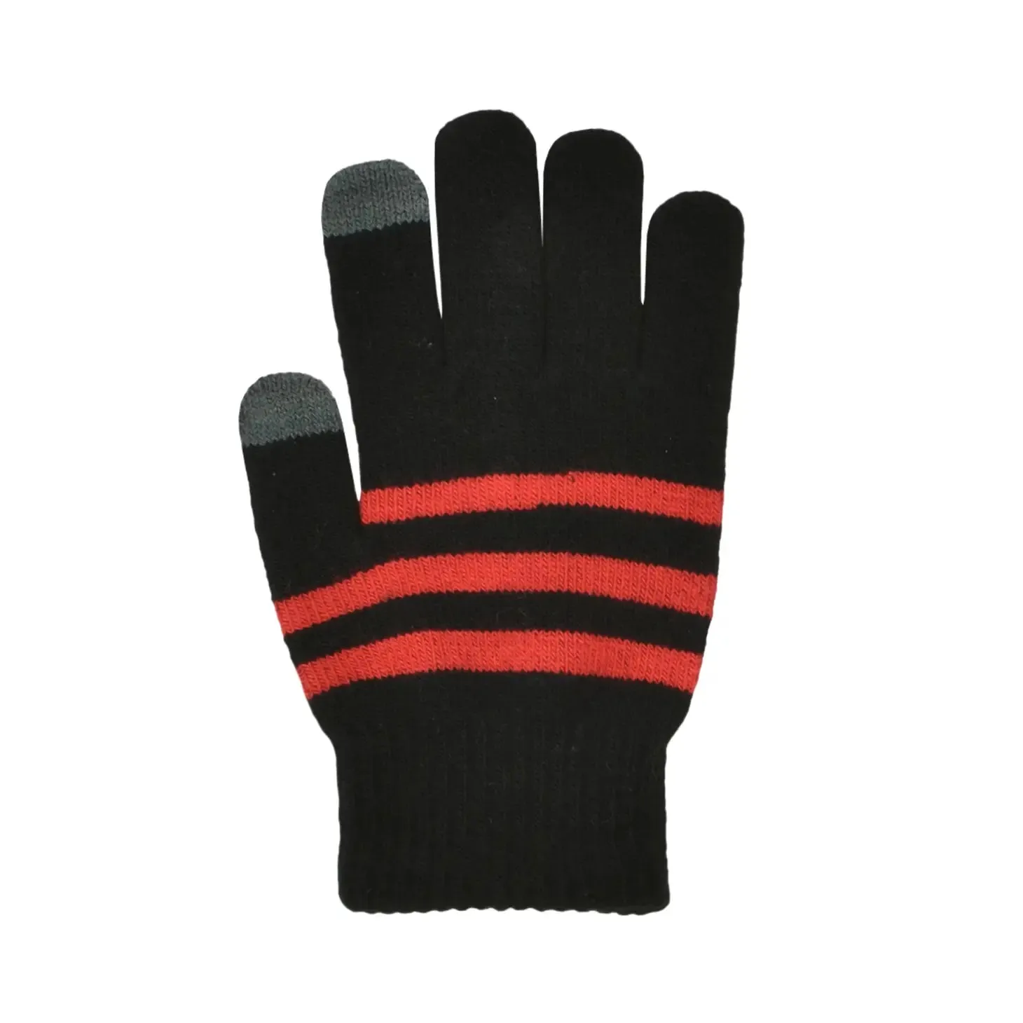 Kids Touchscreen Striped Stretch Gloves