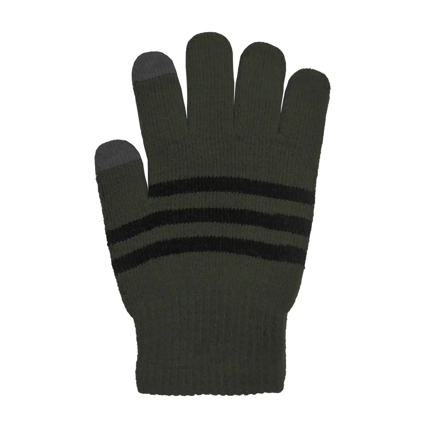 Kids Touchscreen Striped Stretch Gloves