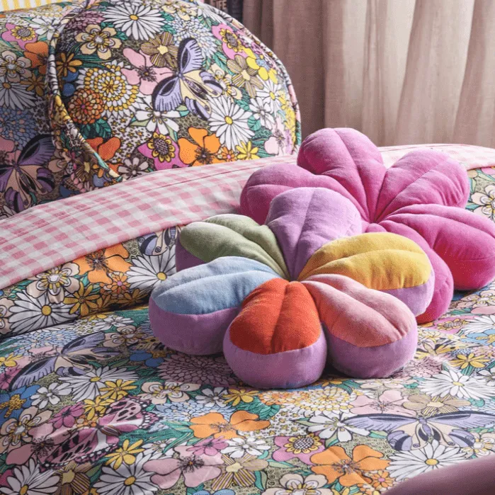 Kip and Co Joyful Velvet Petal Cushion