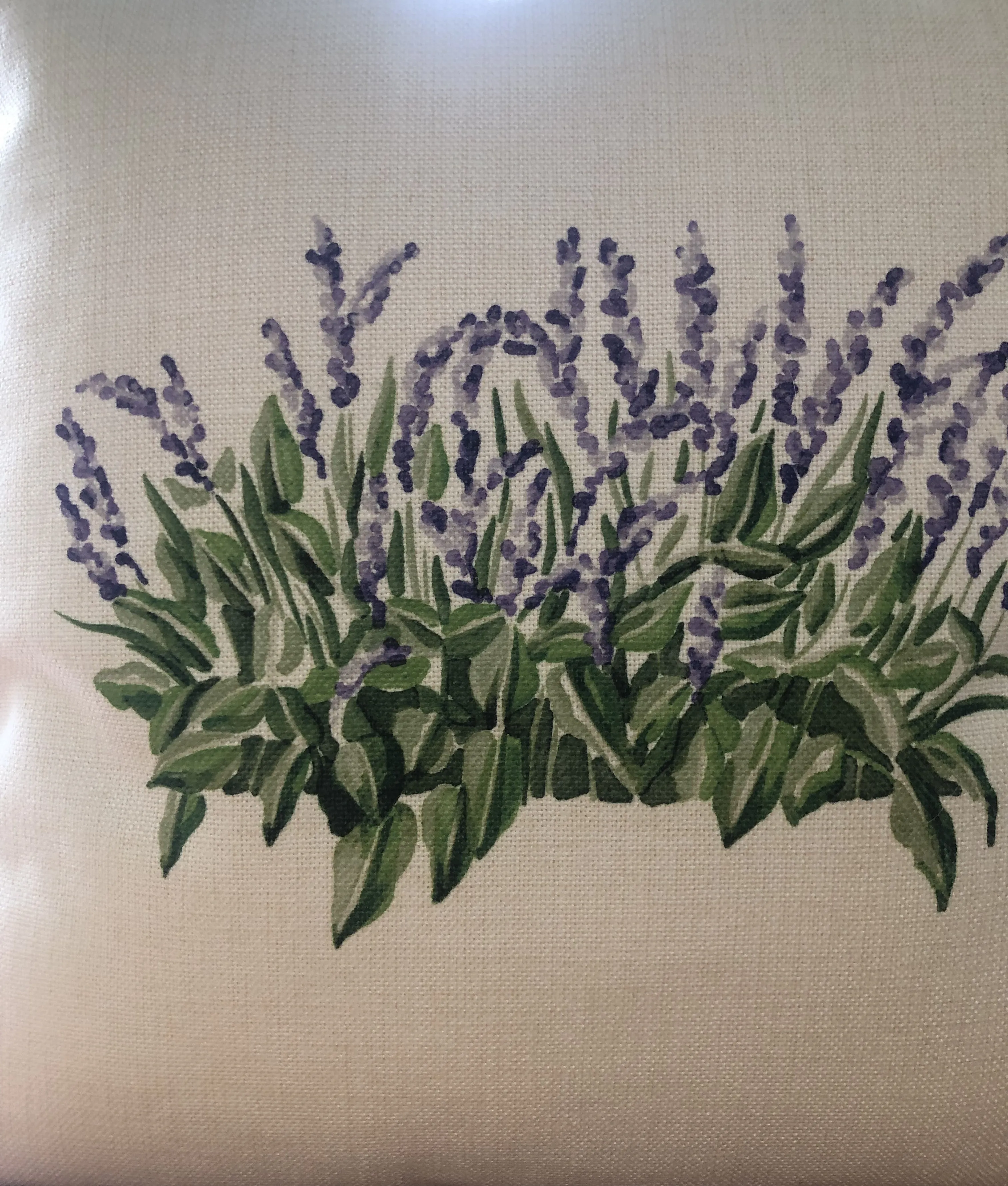 LAVENDER PLANT THROW PILLOW (18X18)