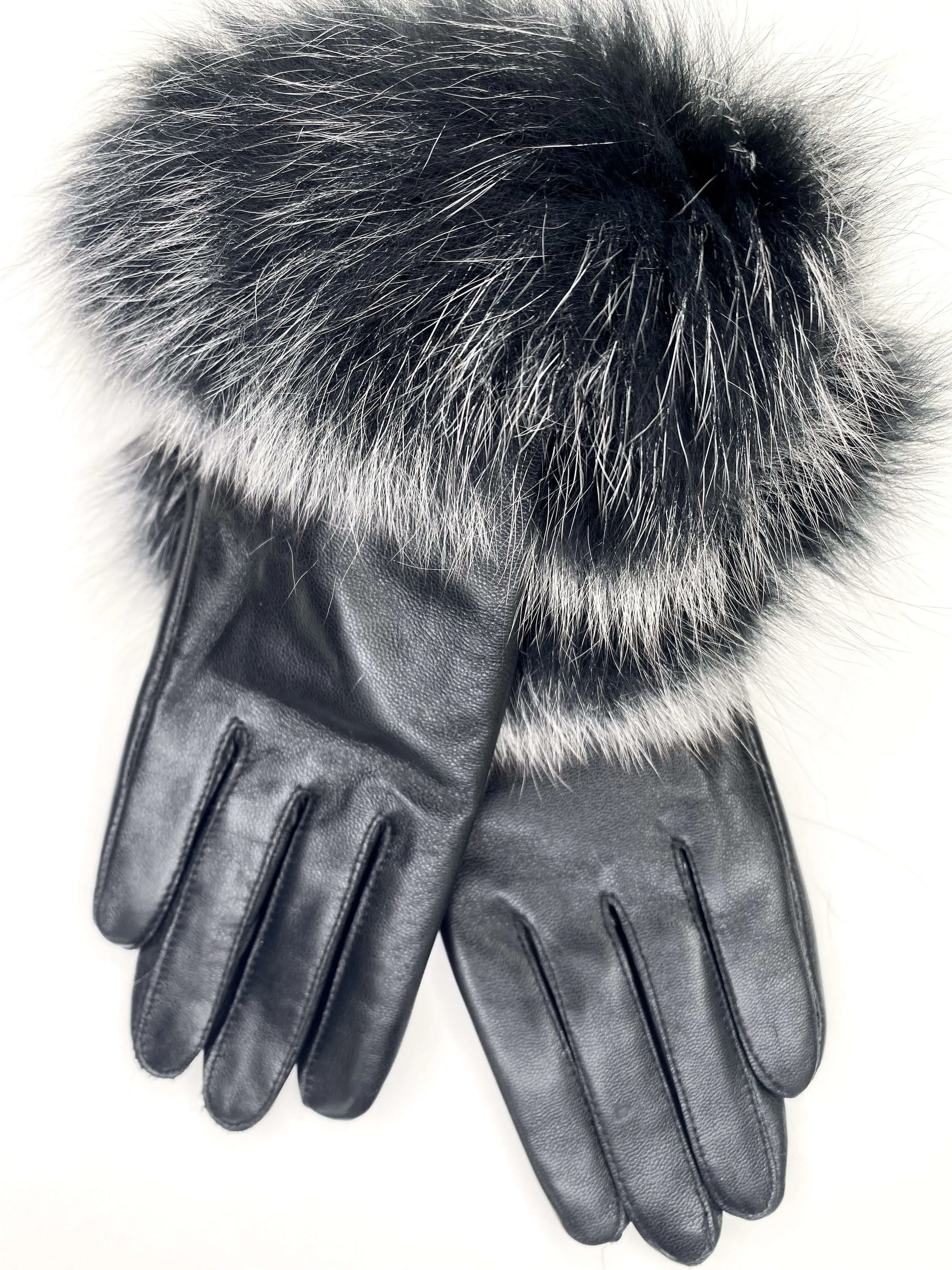 Leather Glove with Fur