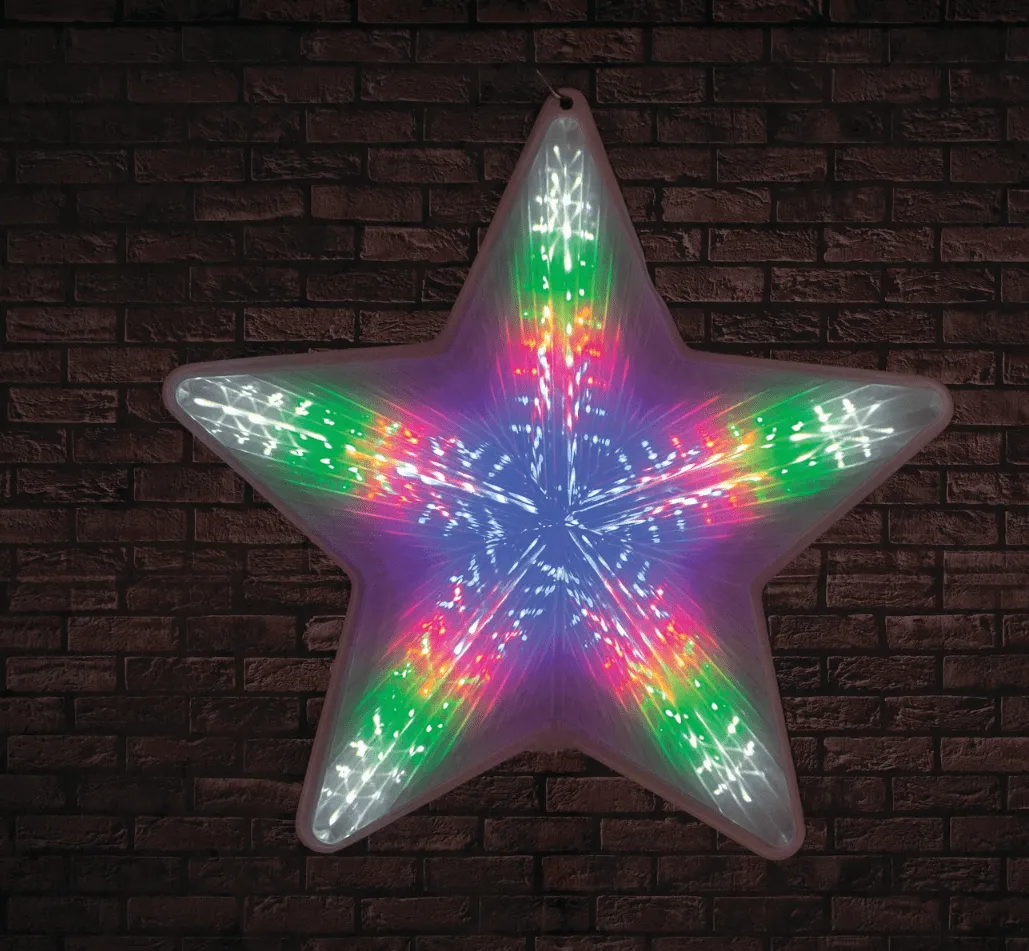 LED Multicolour Digital Flashing PVC Star (50cm)