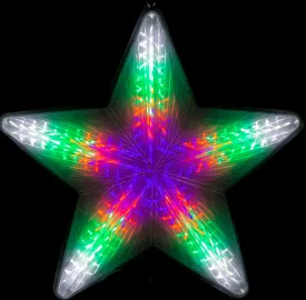 LED Multicolour Digital Flashing PVC Star (50cm)