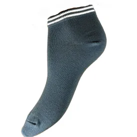 Light Blue Bamboo Trainer Socks