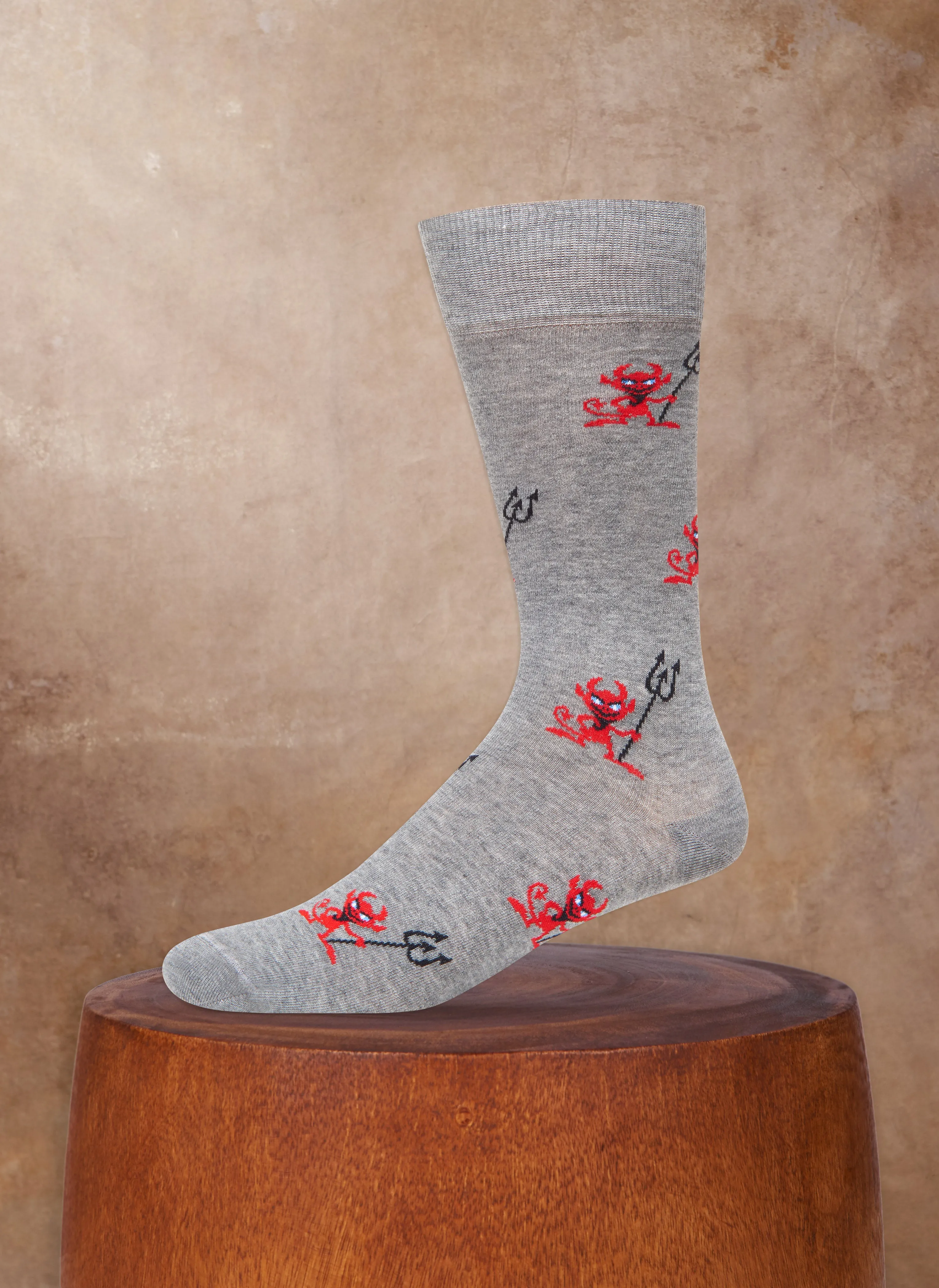 Little Devil Sock in Grey