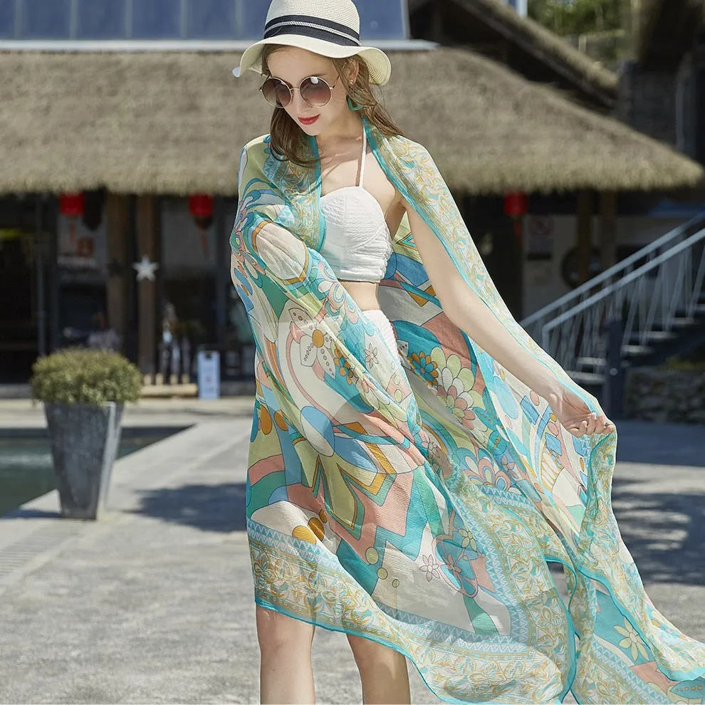 Luxury Women Chiffon Silk Scarves