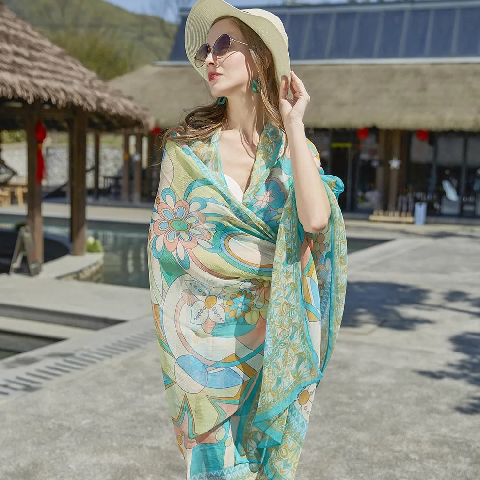 Luxury Women Chiffon Silk Scarves