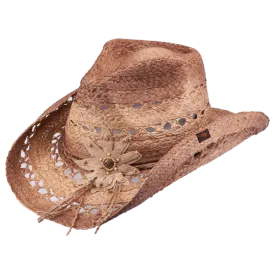 Mallorie Brown Cowboy Hat by Peter Grimm - Bourbon Cowgirl