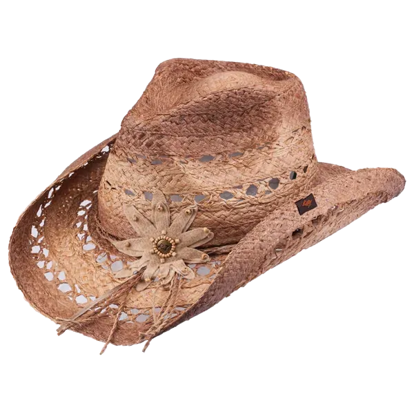 Mallorie Brown Cowboy Hat by Peter Grimm - Bourbon Cowgirl