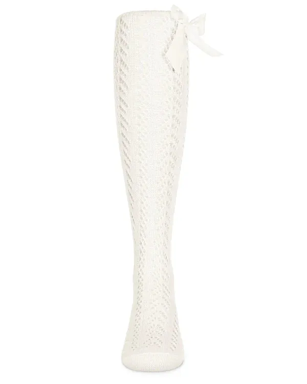 MeMoi Crochet Bow Knee High