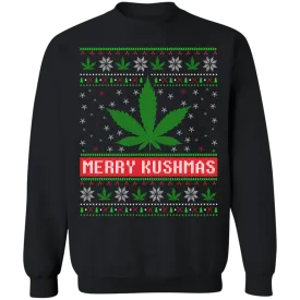 Merry Kushmas Ugly Christmas Sweatshirt