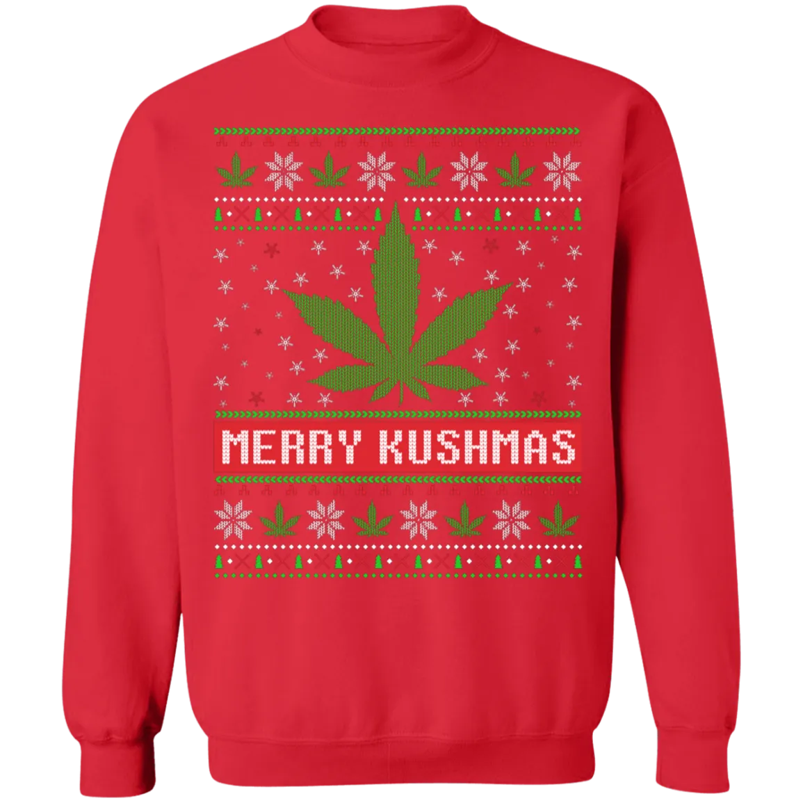 Merry Kushmas Ugly Christmas Sweatshirt