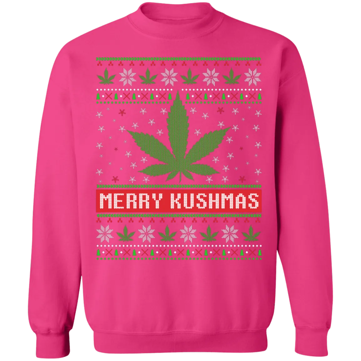 Merry Kushmas Ugly Christmas Sweatshirt