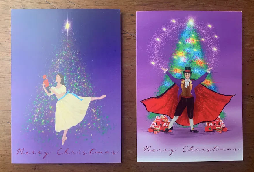 Nutcracker Christmas card pack