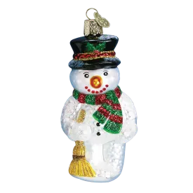 Old World Christmas Ornament - Snowman with Broom