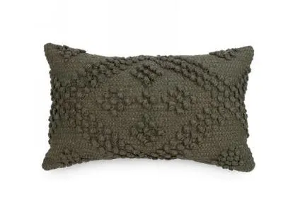 OLIVE LOOPED RECTAGULAR CUSHION