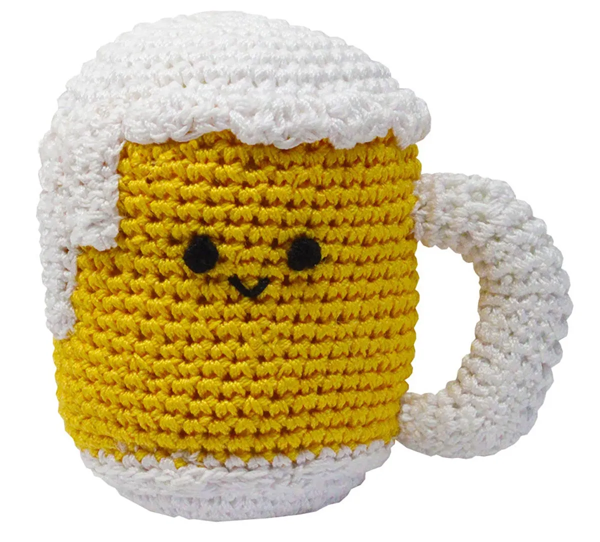 Organic Cotton Dog Toy - Beer Mug