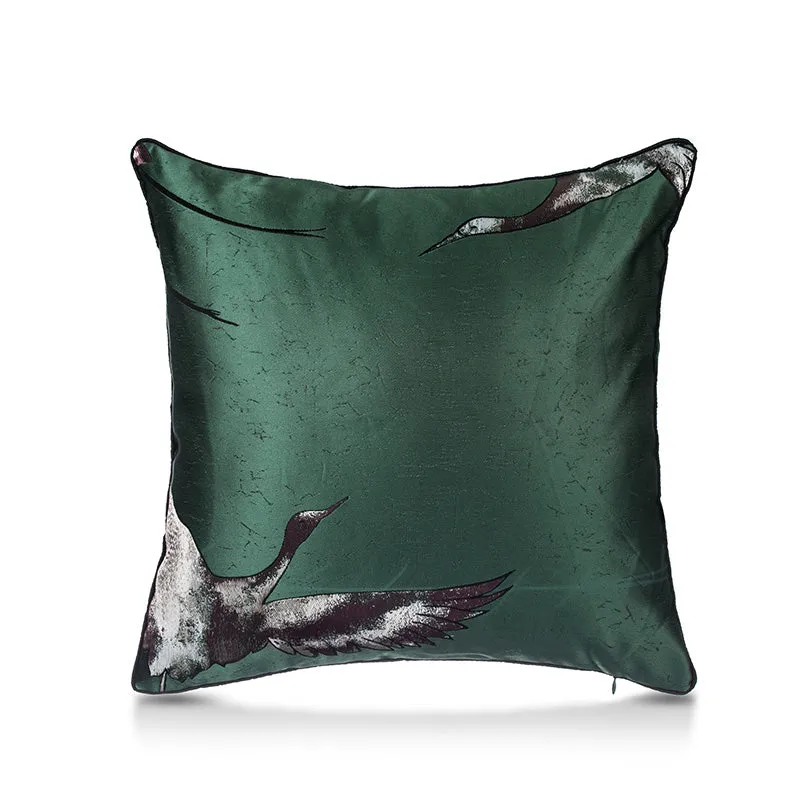 Oriental Birds Throw Cushion