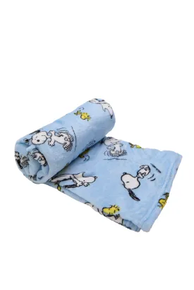 Peanuts Snoopy Printed Plush Throw Blanket