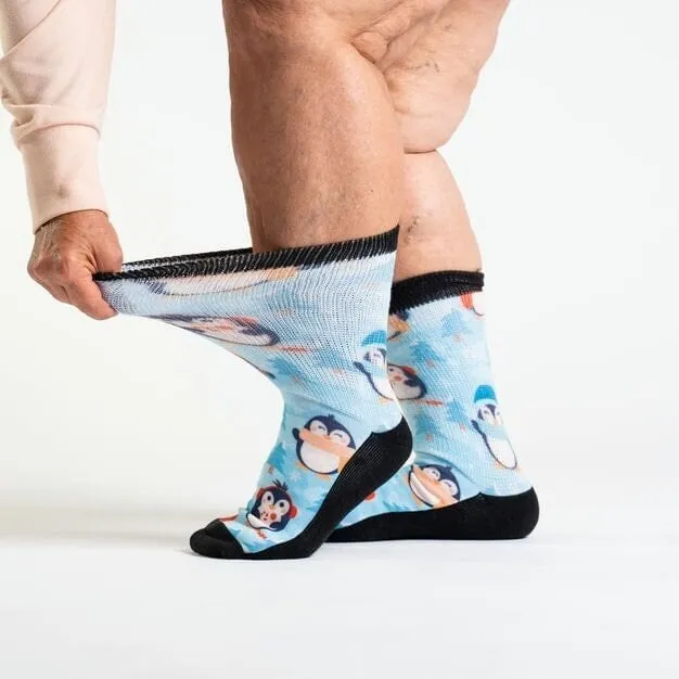 Penguin Parade Non-Binding Diabetic Socks