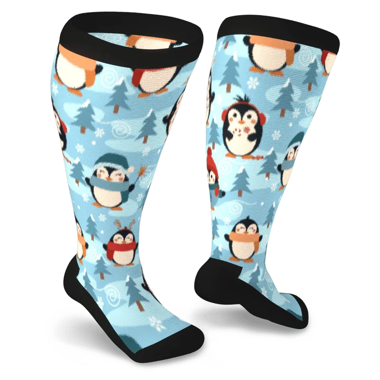 Penguin Parade Non-Binding Diabetic Socks