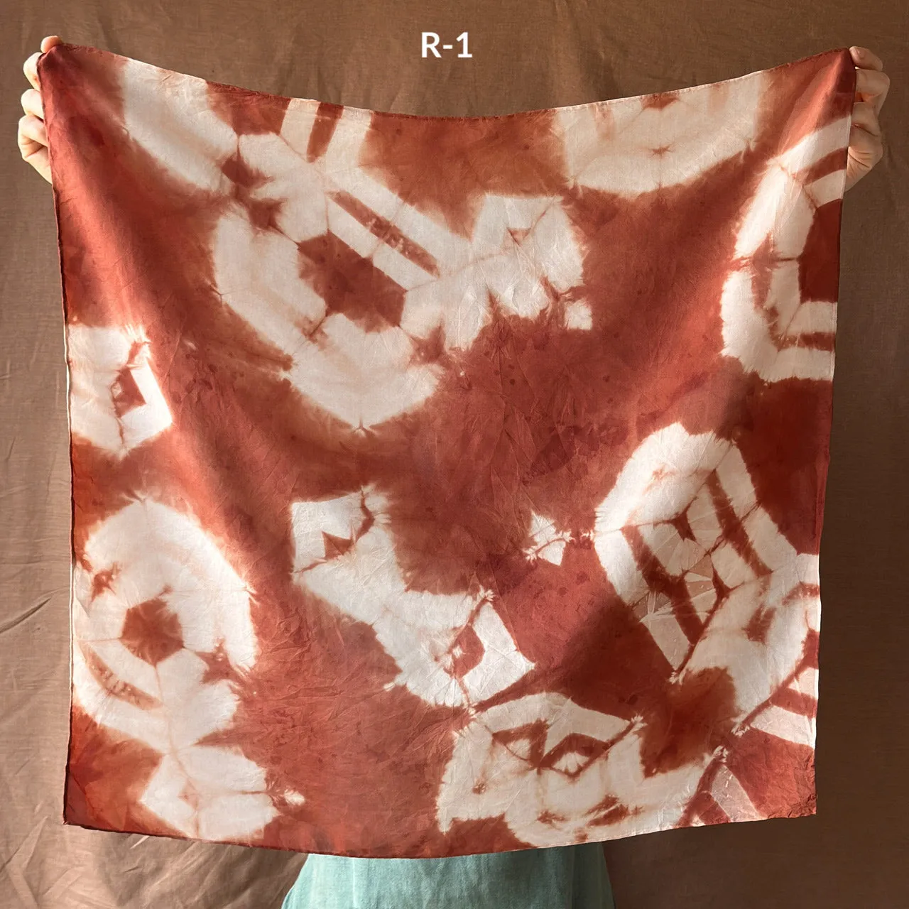 Plant Dyed Silk Bandana Scarves (66x66cm)