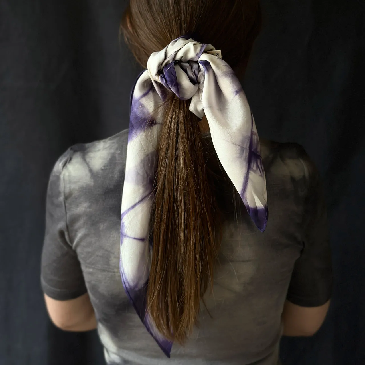 Plant Dyed Silk Bandana Scarves (66x66cm)