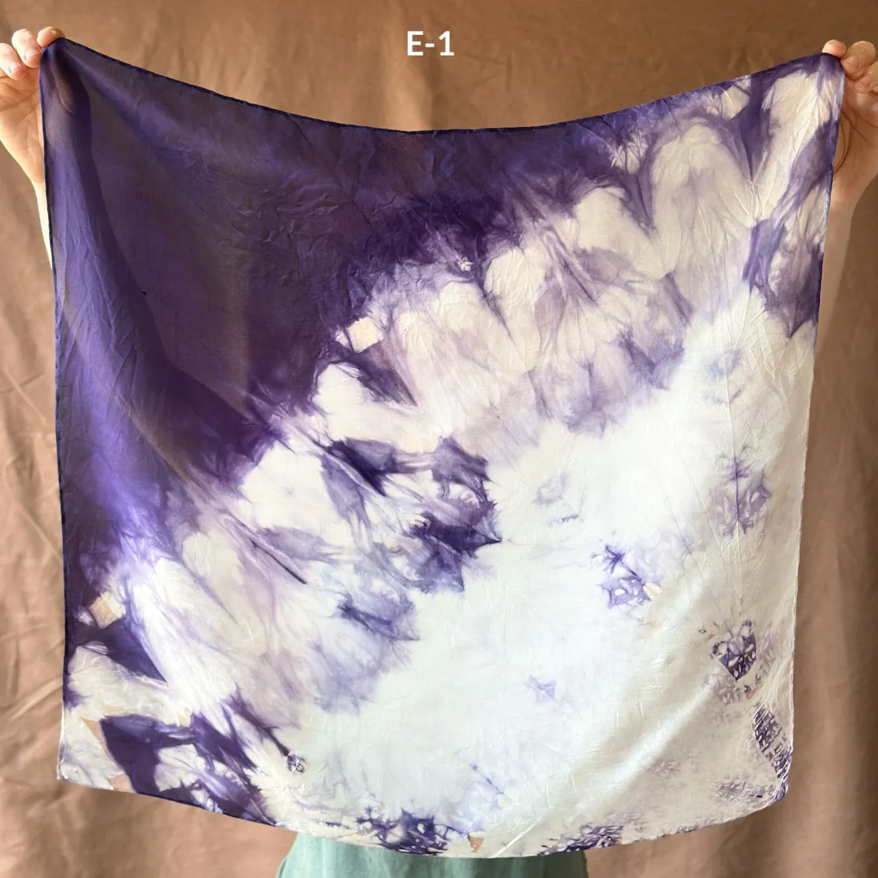 Plant Dyed Silk Bandana Scarves (66x66cm)