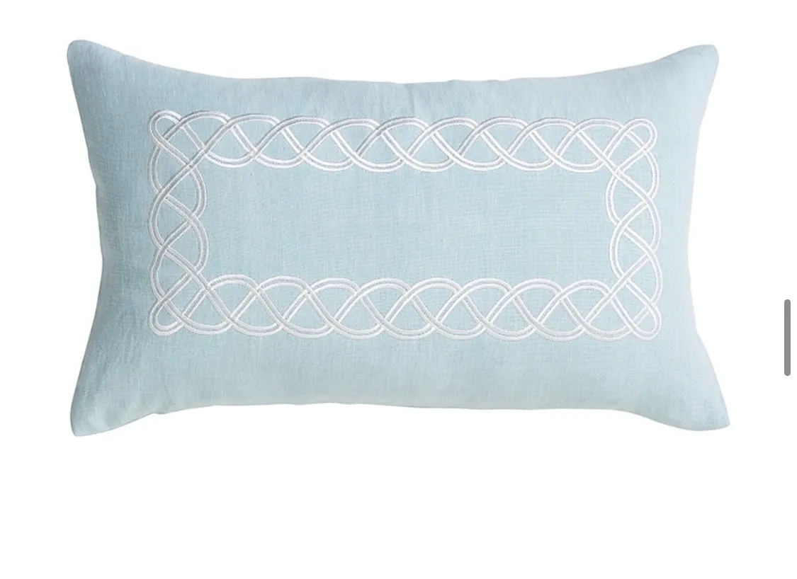 Powder Blue Linen Cushion